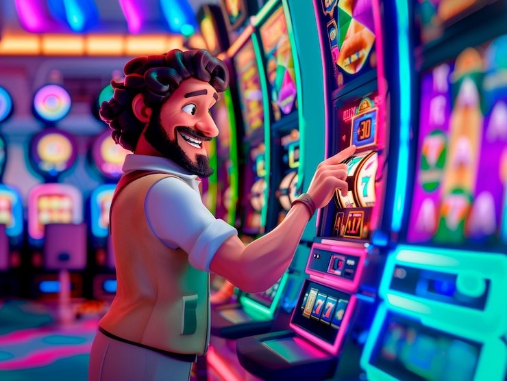 Ilustrasi permainan casino langsung yang interaktif dan menarik di valid77